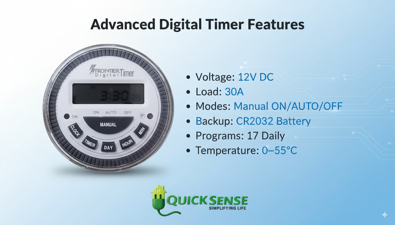 Timer Switch Qs-619-4 220v (4 Terminals) B2B