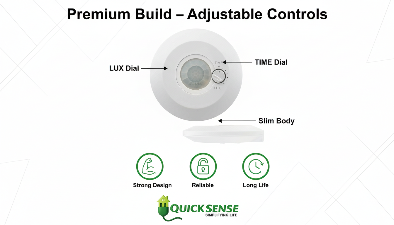 Ceiling Mount PIR Sensor Qs-08B B2B