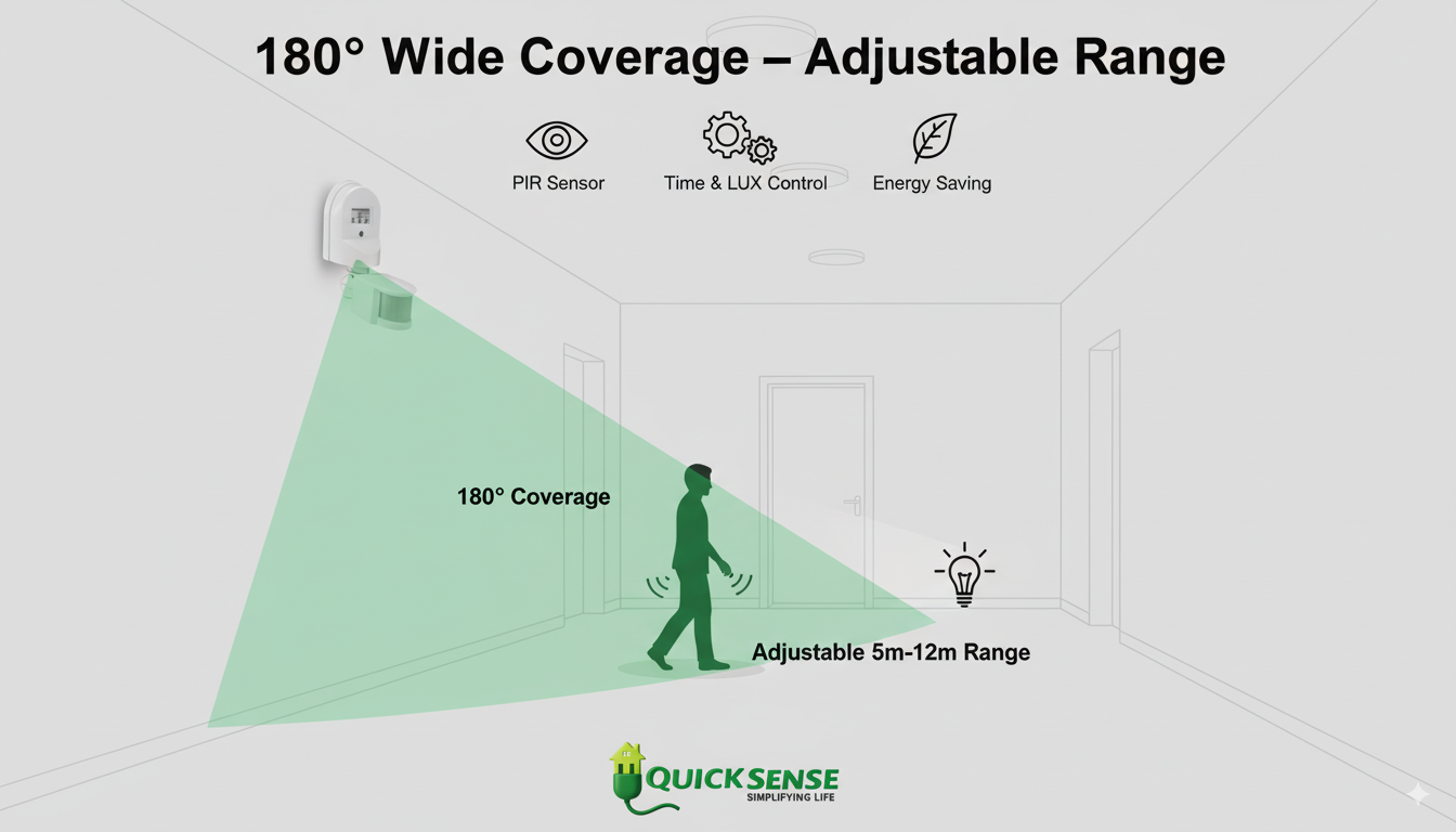 Wall Mount PIR Sensor Qs-11 B2B