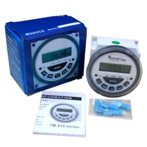 Quick Sense TM-619 12V DC Programmable Timer Switch for Pumps