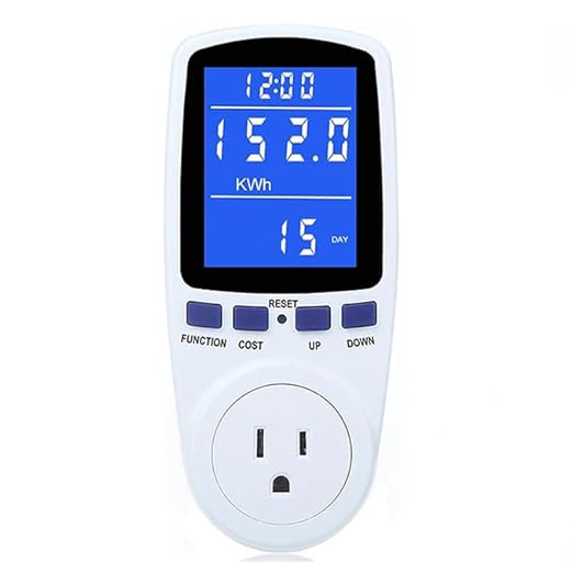 Quick Sense Energy Monitor Plug – Watt Meter kWh Voltage Amps