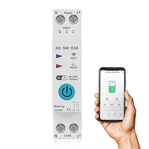 Quick Sense Smart WiFi Circuit Breaker 1P 63A Energy Monitor