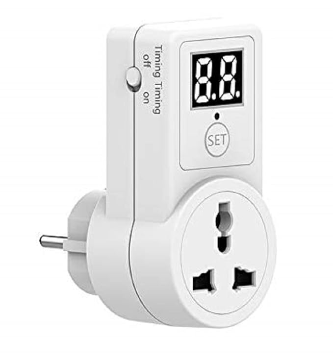 Quick Sense QS-T9 230V Plug-In Countdown Off-Delay Timer Socket