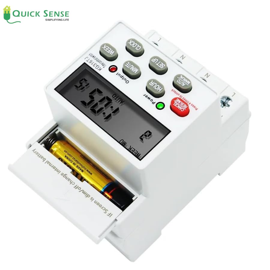 Quick Sense QS-TS1 30A 240V Programmable Digital Timer Switch LCD