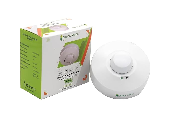 Quick Sense QS-M1 220V 360° Ceiling Microwave Motion Sensor Switch