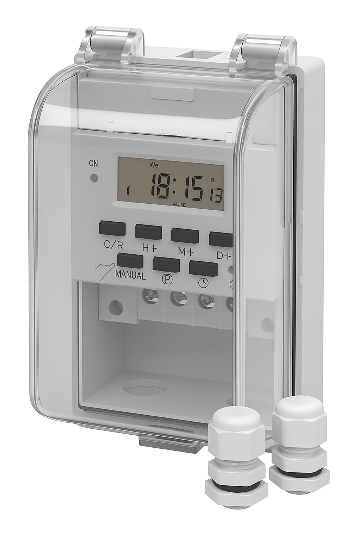 Quick Sense 30A DIN Rail Programmable Timer Switch Relay IP65