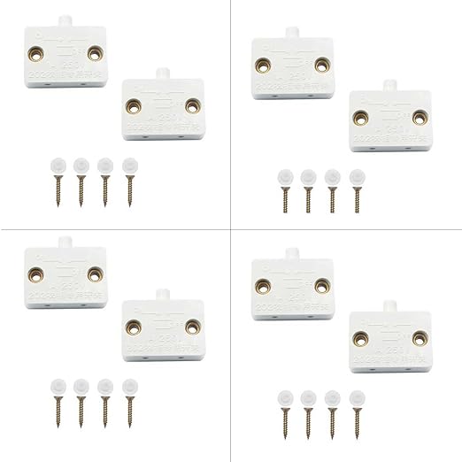 Quick Sense QS-WR13 8-Pack Cabinet Wardrobe Refrigerator Door Switches