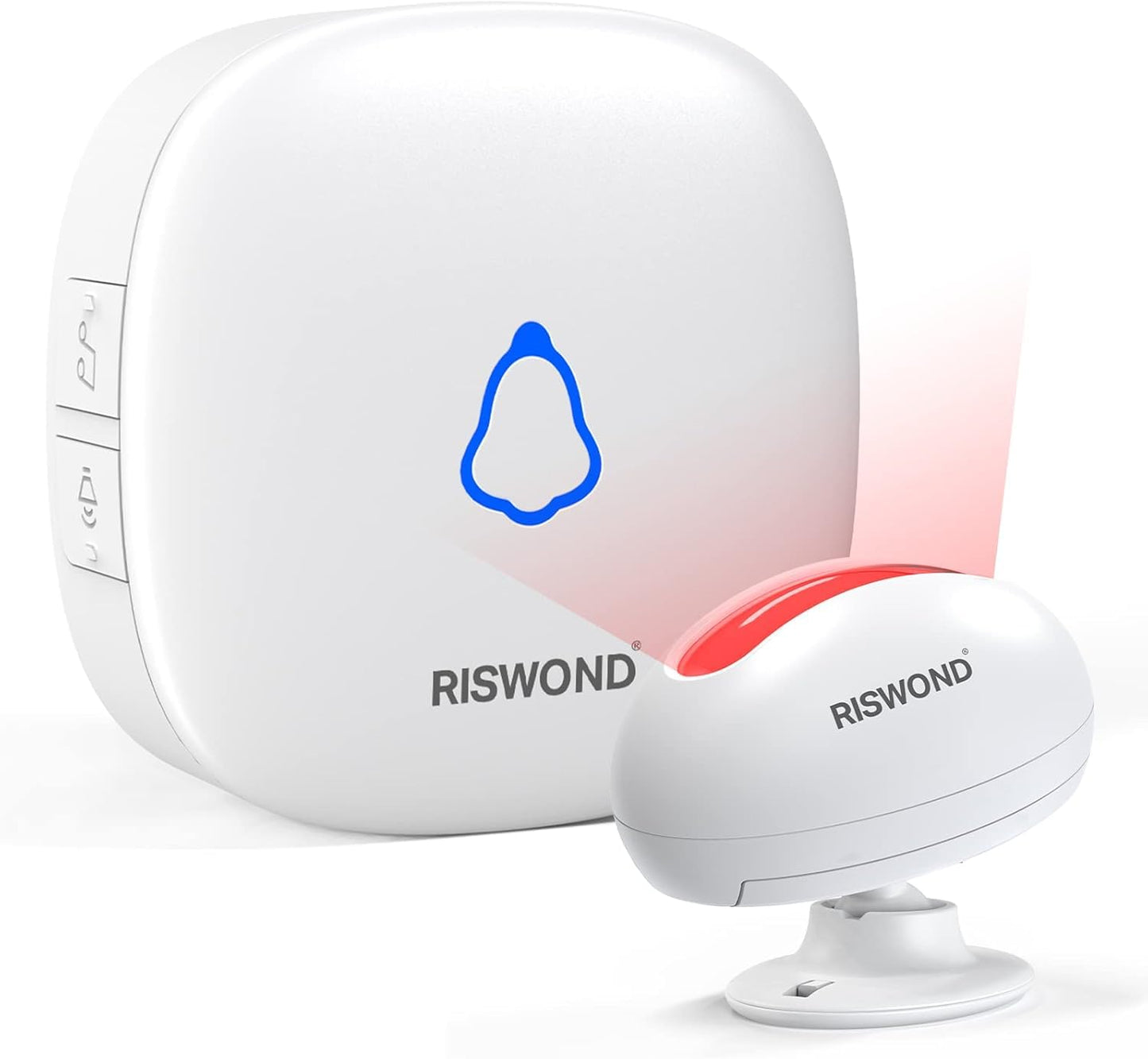 RISWOND Wireless Motion Sensor Door Chime 32 Tunes 152m Range