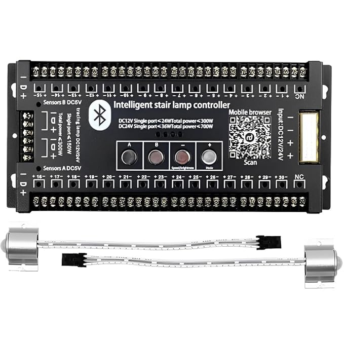 Quick Sense Bluetooth PIR Staircase LED Strip Motion Controller
