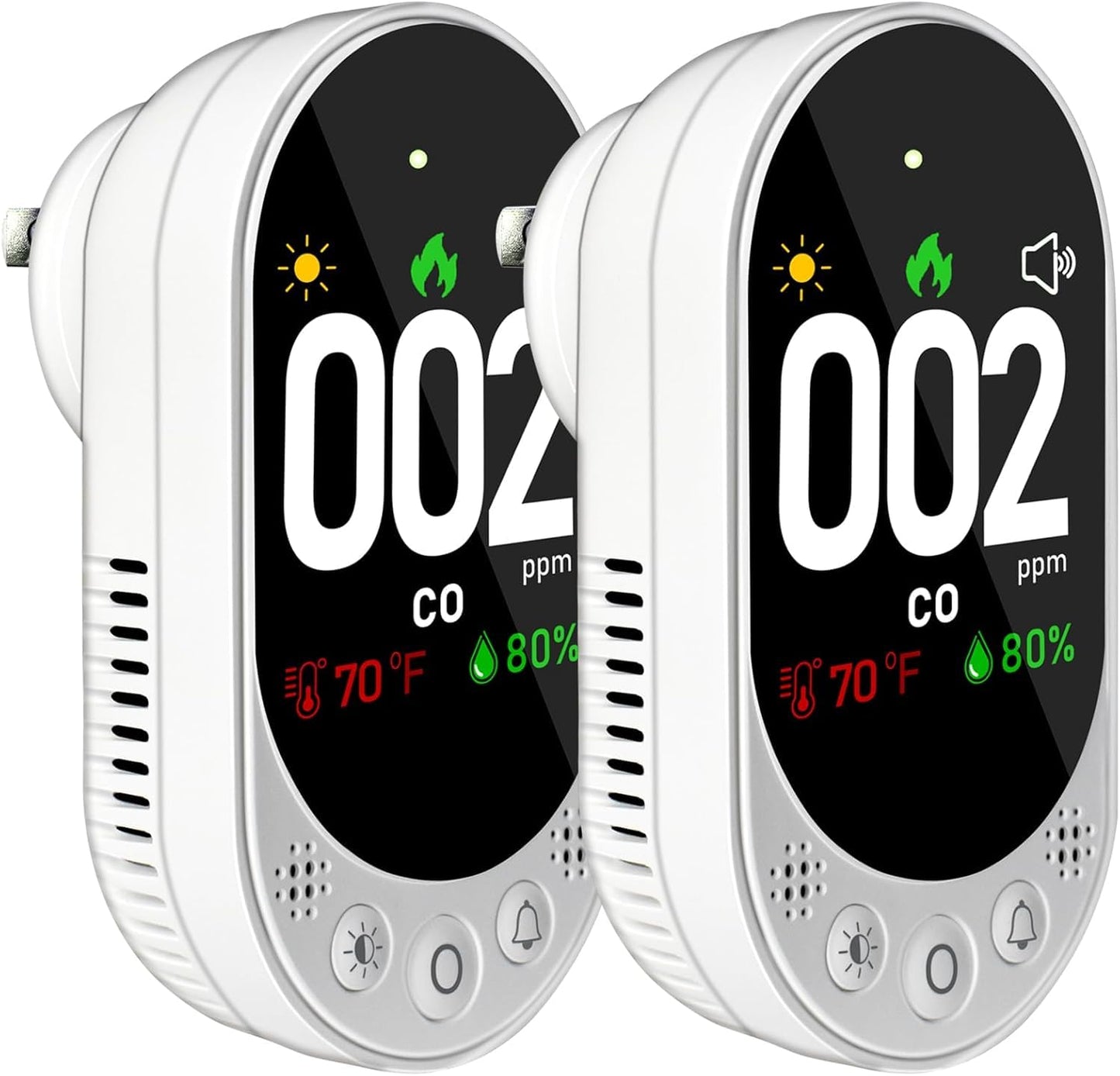 Quick Sense 4-in-1 Carbon Monoxide Gas Detector with HD
