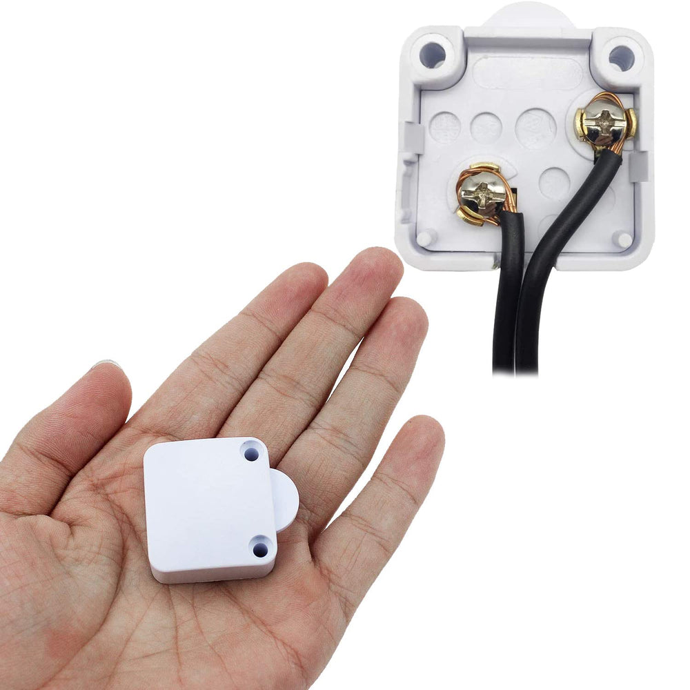 Quick Sense(QS-WR09):White Wood Mech Wardrobe Cabinet Door Switch ON/OFF Cabinet Door Light Control Switch