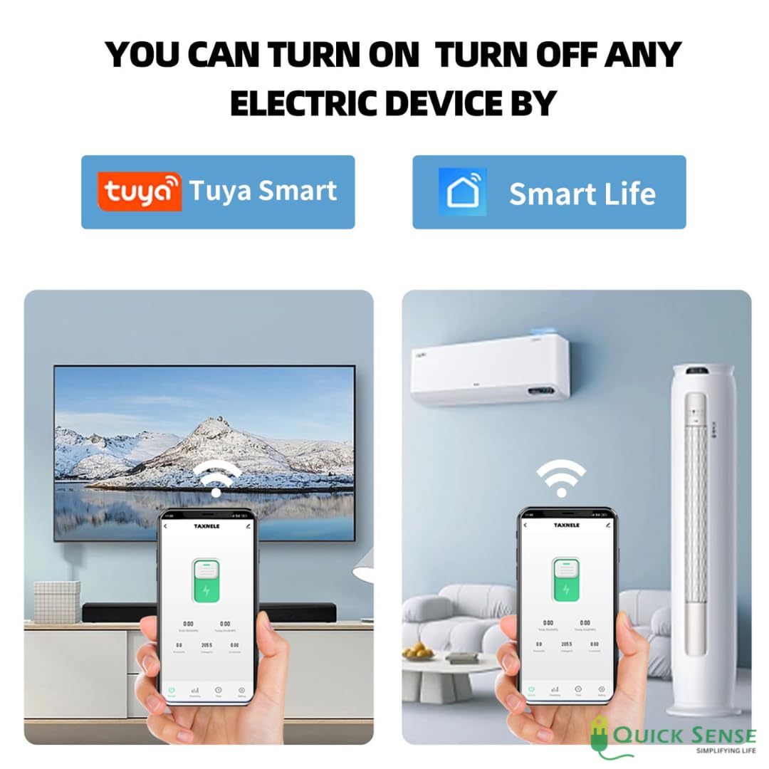 Quick Sense Smart WiFi Circuit Breaker 1P 63A Energy Monitor