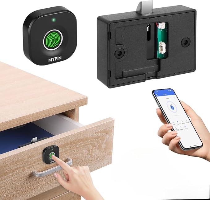 Quick Sense Bluetooth Fingerprint Cabinet Lock with App Apple Watch