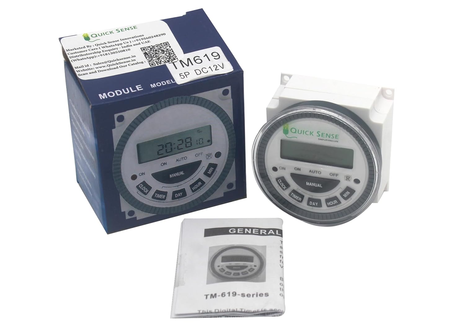 Quick Sense 5-Pin Digital Programmable Timer Switch 220V Relay