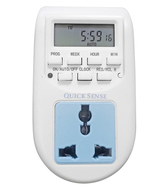 Quick Sense Programmable Digital Timer Plug with Day Night Sensor