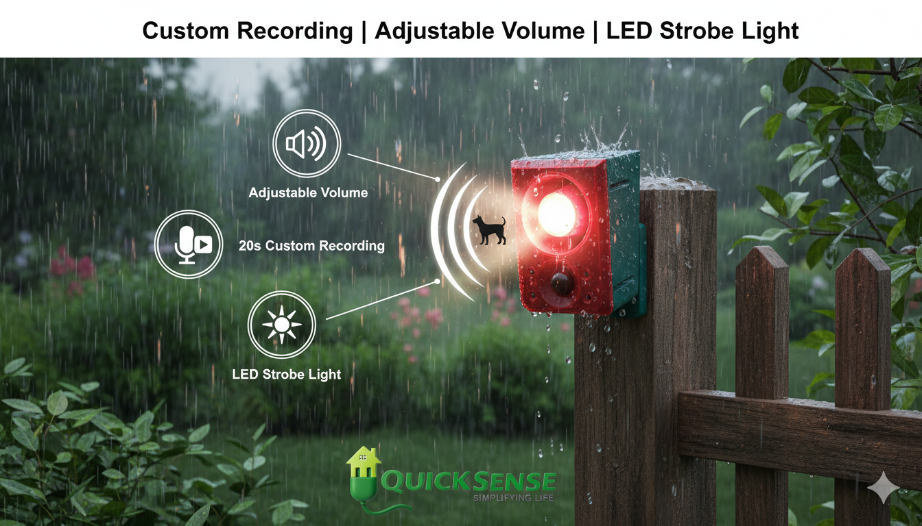Solar Motion Sensor Alarm QS-MSA01