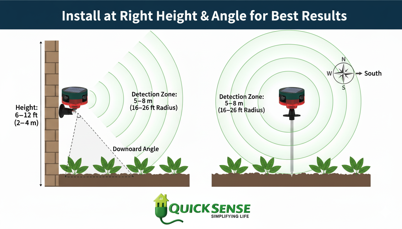 Solar Motion Sensor Alarm QS-MSA02