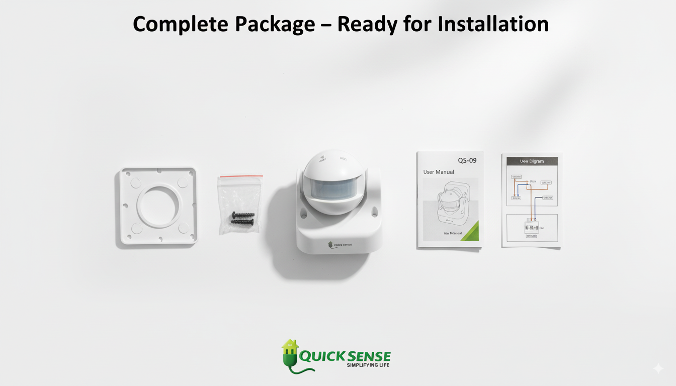 Wall Mount PIR Sensor Qs-09