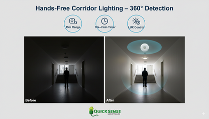 Ceiling Mount PIR Sensor Qs-08B