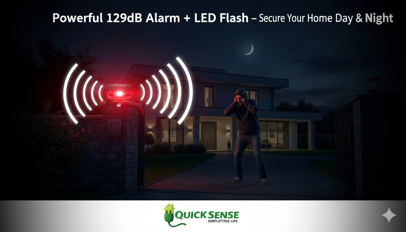 Solar Motion Sensor Alarm QS-MSA02