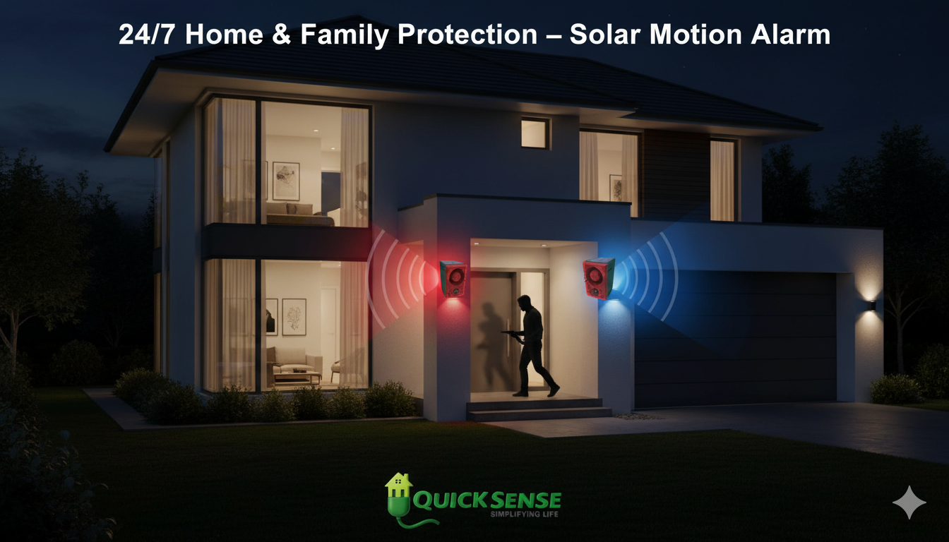Solar Motion Sensor Alarm QS-MSA01