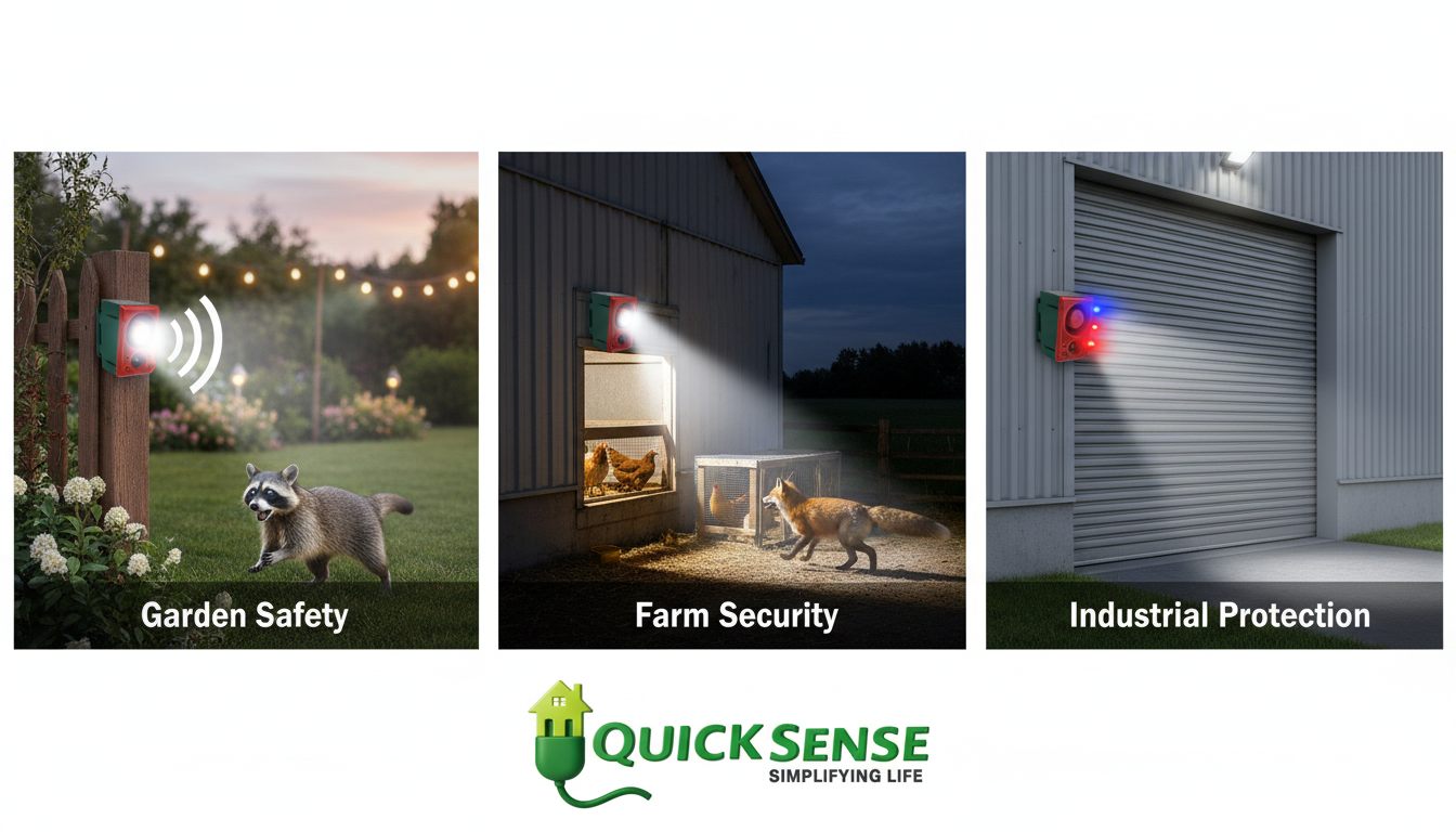 Solar Motion Sensor Alarm QS-MSA01