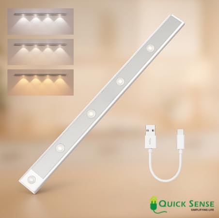 Quick Sense 60cm Motion Sensor LED Cabinet Light Bar Rechargeable