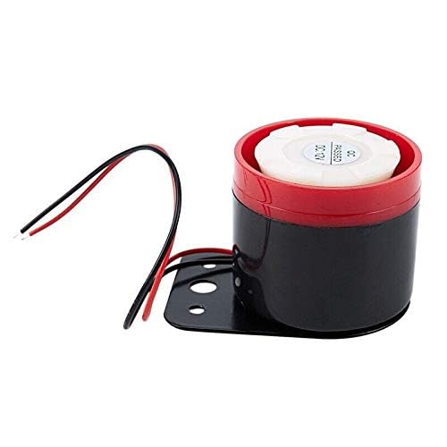 Quick Sense 12V Piezo Siren 108dB Single Six-Tone Alarm