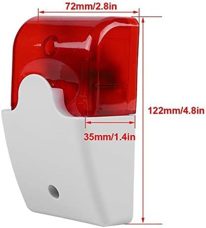 Quick Sense Mini Strobe Siren DC12V Weatherproof Flash Horn Alarm