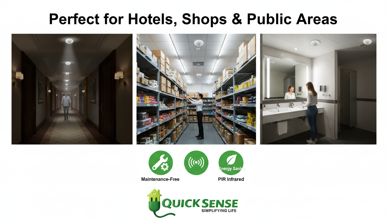 Ceiling Mount PIR Sensor Qs-08B