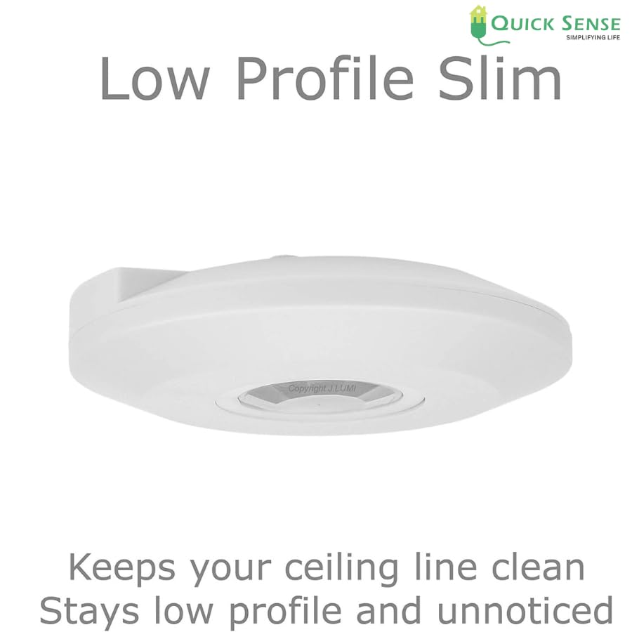 Quick Sense QS-08 360° Ceiling PIR Motion Sensor Slim 2.54cm Profile