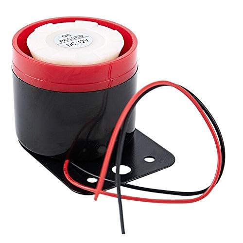 Quick Sense 12V Piezo Siren 108dB Single Six-Tone Alarm