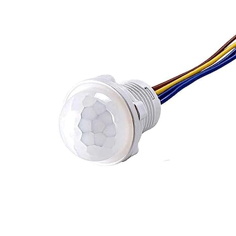 Quick sense(QS-05): Small Adjustable PIR Motion Sensor Day Night Indoor Light Switch - White
