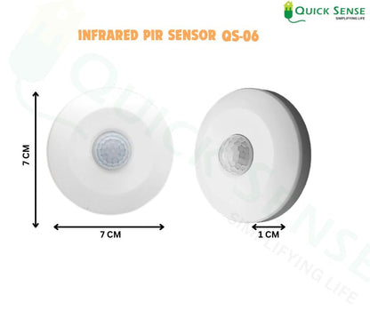 Quick Sense 360° Mini PIR Motion Sensor 220-240V 2-Pack White