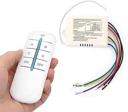 Quick Sense QS-RF01 4-Way RF Remote Fan and Light Switch