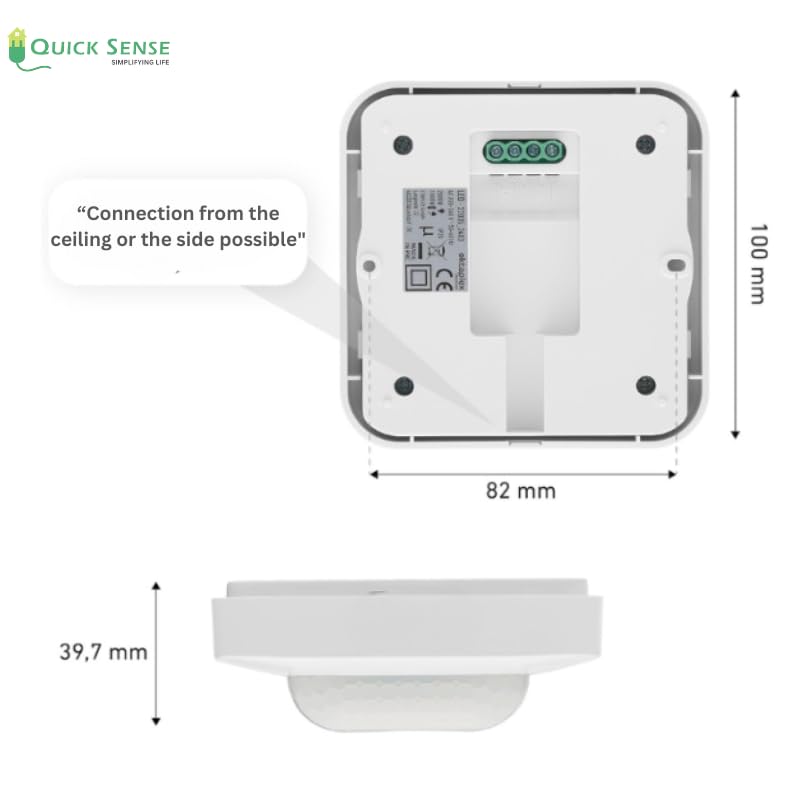 Quick Sense QS-PR02 360° PIR Motion Sensor 15m Range 220–240V