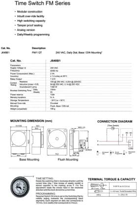 Quick Sense QS-T11 24H Quartz Mechanical Timer Switch for Appliances