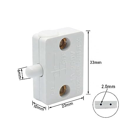 Quick Sense(Qs-WR13): Cabinet Wardrobe and Refrigerator Door Light Control Switch Pack of 2 Pieces