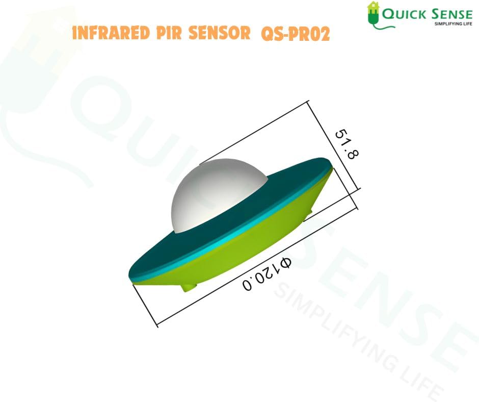 Quick Sense QS-PR01 360° PIR Ceiling Presence Sensor 12m Range