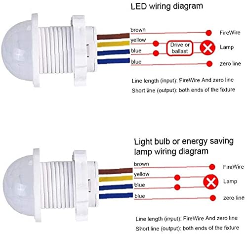 Quick sense(QS-05): Small Adjustable PIR Motion Sensor Day Night Indoor Light Switch - White