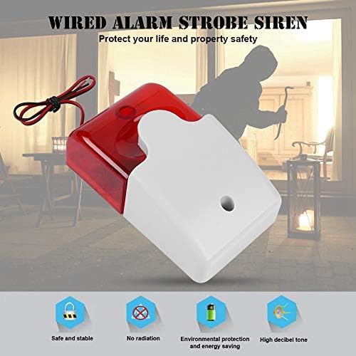 Quick Sense Mini Strobe Siren DC12V Weatherproof Flash Horn Alarm