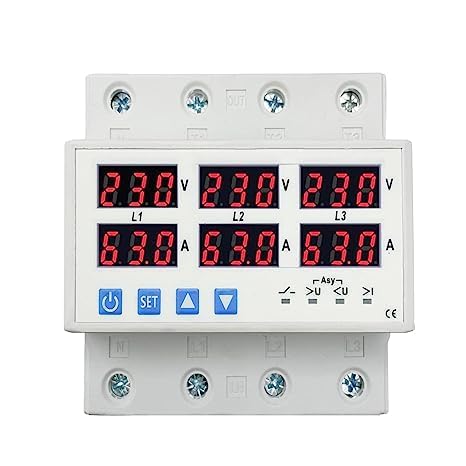 Quick Sense 3-Phase Voltage Protector with Over/Under and Overcurrent Guard