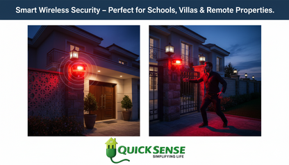 Solar Motion Sensor Alarm QS-MSA02 B2B