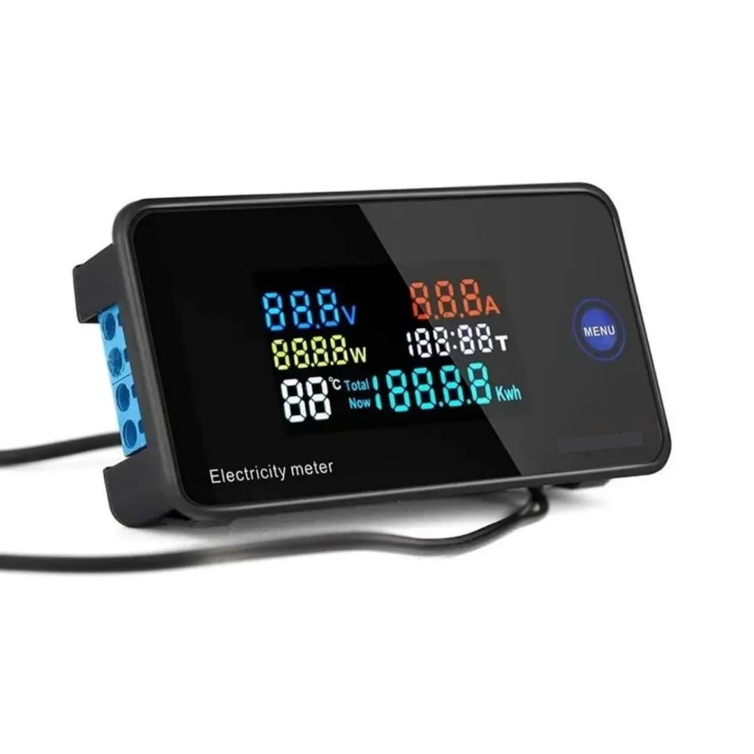 Quick Sense QS-EM02 7-in-1 Digital Energy Meter 100A LCD Backlit