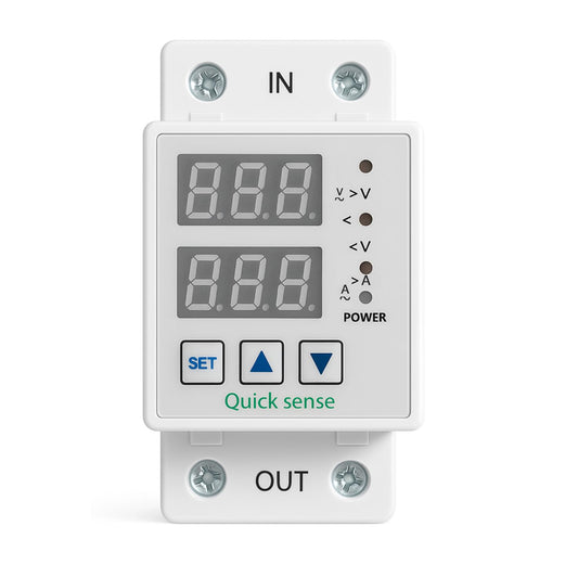 Quick Sense 220V Single Phase Voltage Protector with LED Display
