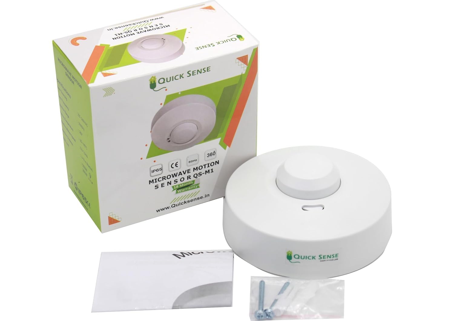 Quick Sense QS-M1 220V 360° Ceiling Microwave Motion Sensor Switch