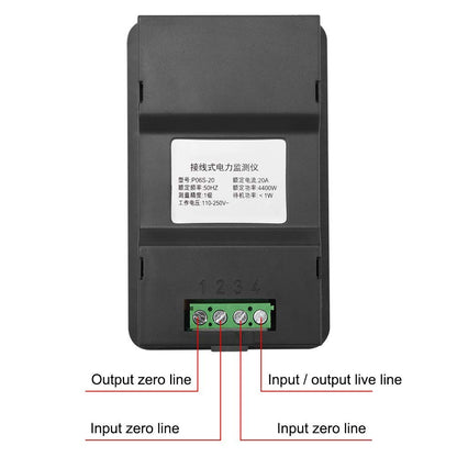 Quick Sense 5kW Digital Energy Meter 20A Power Monitor
