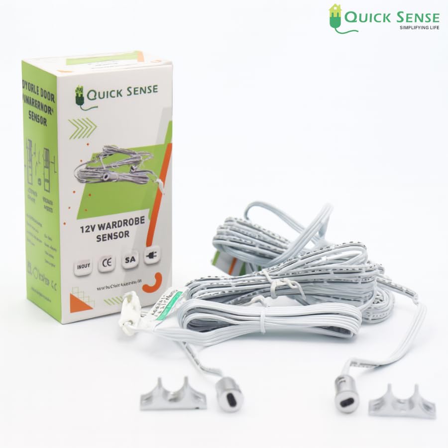 Quick Sense QS-WR12 Dual IR Door Sensor Switch for Wardrobes