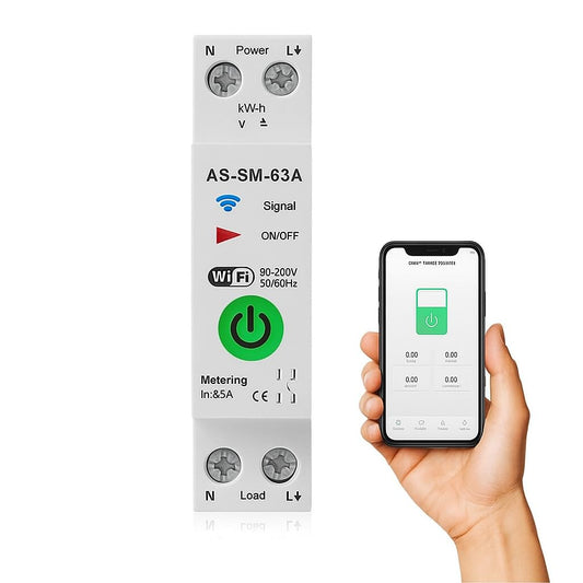 Quick Sense TUYA WiFi 63A 1P DIN-Rail Energy Meter Switch
