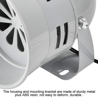 Quick Sense MS-290 Industrial Motor Siren 112dB Metal 200m Range